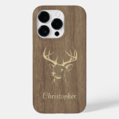 Herten - gegraveerd hout - houten Case-Mate iPhone case (Achterkant)