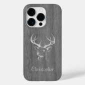 Herten - gegraveerd hout - houten Case-Mate iPhone case (Achterkant)