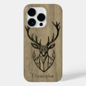 Herten - gegraveerd hout - houten Case-Mate iPhone case (Achterkant)