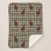 Herten gepersonaliseerde sherpa deken (Voorkant)
