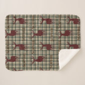 Herten gepersonaliseerde sherpa deken (Voorkant (horizontaal))