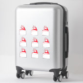 Herten geschenklabels sticker (Koffer)
