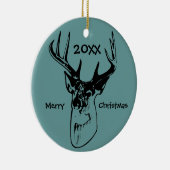 Herten gewei jager jacht kerst ornament (Rechts)