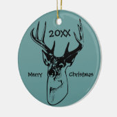 Herten gewei jager jacht kerst ornament (Links)