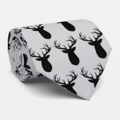 Herten gewei patroon silhouet rustiek stropdas (Opgerold)