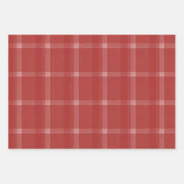 Herten gewei rustieke tartan rood inpakpapier vel