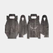 Herten Geweien & Gesneden Hart Trouw Geschenk Bedankdoosjes (Uitgevouwen)