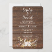 Herten Geweien Huwelijksgeloften Vernieuwing Kaart (Voorkant)