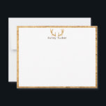 Herten Geweien Landelijk Hout Jagen Jager Op Maat Notitiekaartje<br><div class="desc">Dit op maat gemaakte ontwerp bevat houten herten geweien, een houten rand en een houten achterkant. Klik op de "aanpassen" knop als je het ontwerp en/of de tekst wilt aanpassen. Variaties op dit ontwerp, extra kleuren en bijpassende producten zijn te vinden in onze winkel, zazzle.com/store/doodlelulu. Neem contact met ons op...</div>