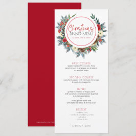 Herten geweien met Kerstbloemen krans Kaart