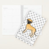 Herten Great Dane Lieve Tekening Hond & Tekst Planner (Display)