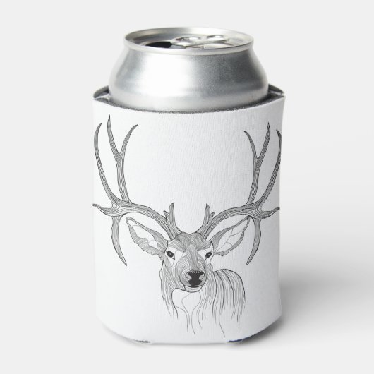 herten, herenjacht, herten, herten, baby herten, w blikjeskoeler (Blikje Voorkant)