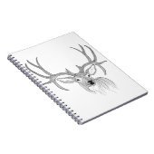 herten, herenjacht, herten, herten, baby herten, w notitieboek (Rechterzijde)