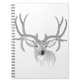 herten, herenjacht, herten, herten, baby herten, w notitieboek (Voorkant)