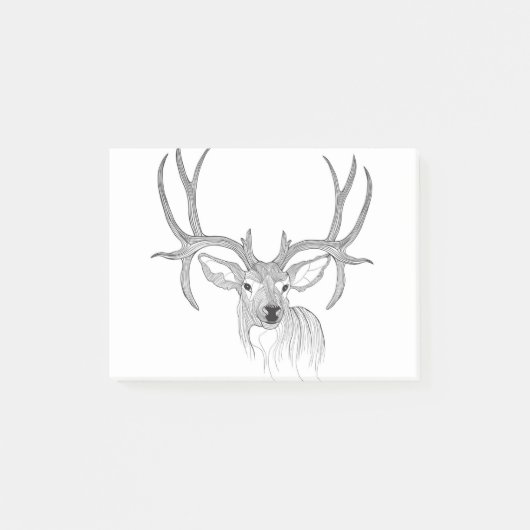 herten, herenjacht, herten, herten, baby herten, w post-it® notes (Voorkant)