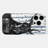 Herten/herten Berkenboom linnen Jouw naam of Quote Case-Mate iPhone Case (Achterkant (horizontaal))