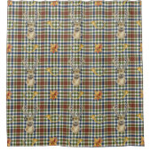 Herten herten herten jacht lodge val verlaat Tarta Douchegordijn (Voorkant)