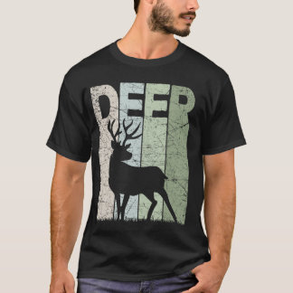 Herten  Herten Jagen Retro Herten Hunt Herten Gra T-shirt