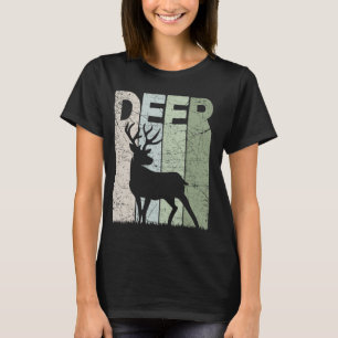 Herten Herten Jagen Retro Herten Hunt Herten Gra T-shirt