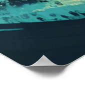 Herten Het sneeuwt! Minimalistische Winter Seizoen Poster (Hoek)