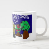 Herten houden van de winter grote koffiekop (Rechts)