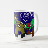 Herten houden van de winter koffiemok (Voorkant rechts)