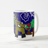 Herten houden van de winter koffiemok (Voorkant rechts)