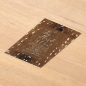 Herten Huid Print Uitnodiging (Laagn)