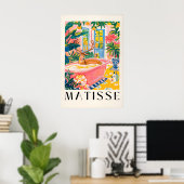 Herten in badkuip Kunstprint Midden-euwse Moderne Poster (Thuiskantoor)
