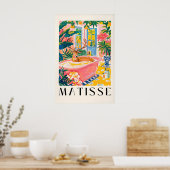 Herten in badkuip Kunstprint Midden-euwse Moderne Poster (Keuken)