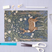 Herten in Bluebell Forest William Morris geïnspire Tissuepapier (Craft)