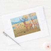 Herten in Bos  Dier Rechthoekige Sticker (Envelop)