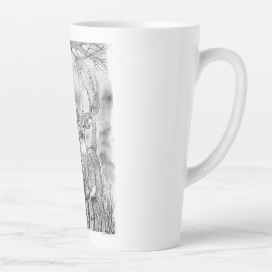 Herten in Bossen Latte Mok (Rechts)