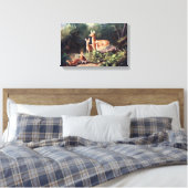 Herten in Bossen Schilderen Canvas Afdruk (Insitu (Slaapkamer))