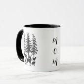 Herten in de bos koffiemok mok (Voorkant links)