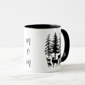 Herten in de bos koffiemok mok (Voorkant rechts)