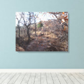 Herten in de Bossen Canvas Print (Insitu (Houten vloer))