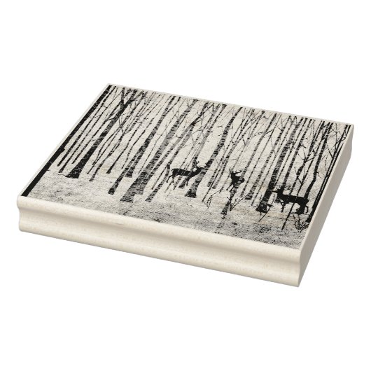Herten in de Bossen Rubber Stamp Rubberstempel (Stempel)
