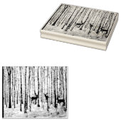 Herten in de Bossen Rubber Stamp Rubberstempel (Gestempeld)