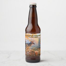 Herten in de bronstijd aanpassen, elke staat, gede bier etiket