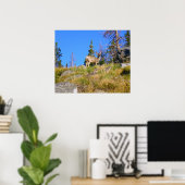 Herten in de Rocky Mountains Poster (Thuiskantoor)