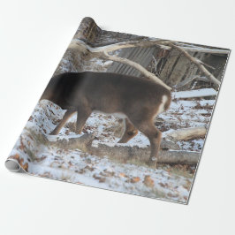 Herten in de Sneeuw Cadeaupapier