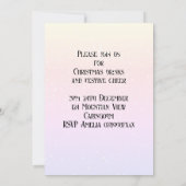 Herten in de sneeuw Christmas Cocktail Party Kaart (Achterkant)