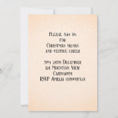 Herten in de sneeuw Christmas Cocktail Party Kaart (Achterkant)