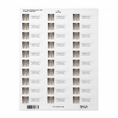 Herten In De Sneeuw Kerstmis Etiket (Full Sheet)