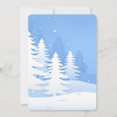 Herten in de Sneeuw Uitnodiging (Achterkant)