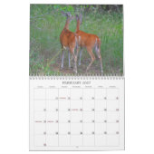 Herten in de wilde fotografische kalender (Feb 2027)