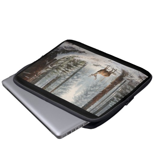 Herten in de winter elektronica tas (Voorkant onderkant)