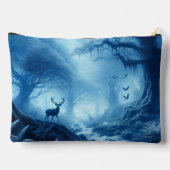 Herten in donker bos van blauwe nevel etui (Achterkant)