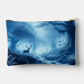 Herten in donker bos van blauwe nevel etui (Achterkant)